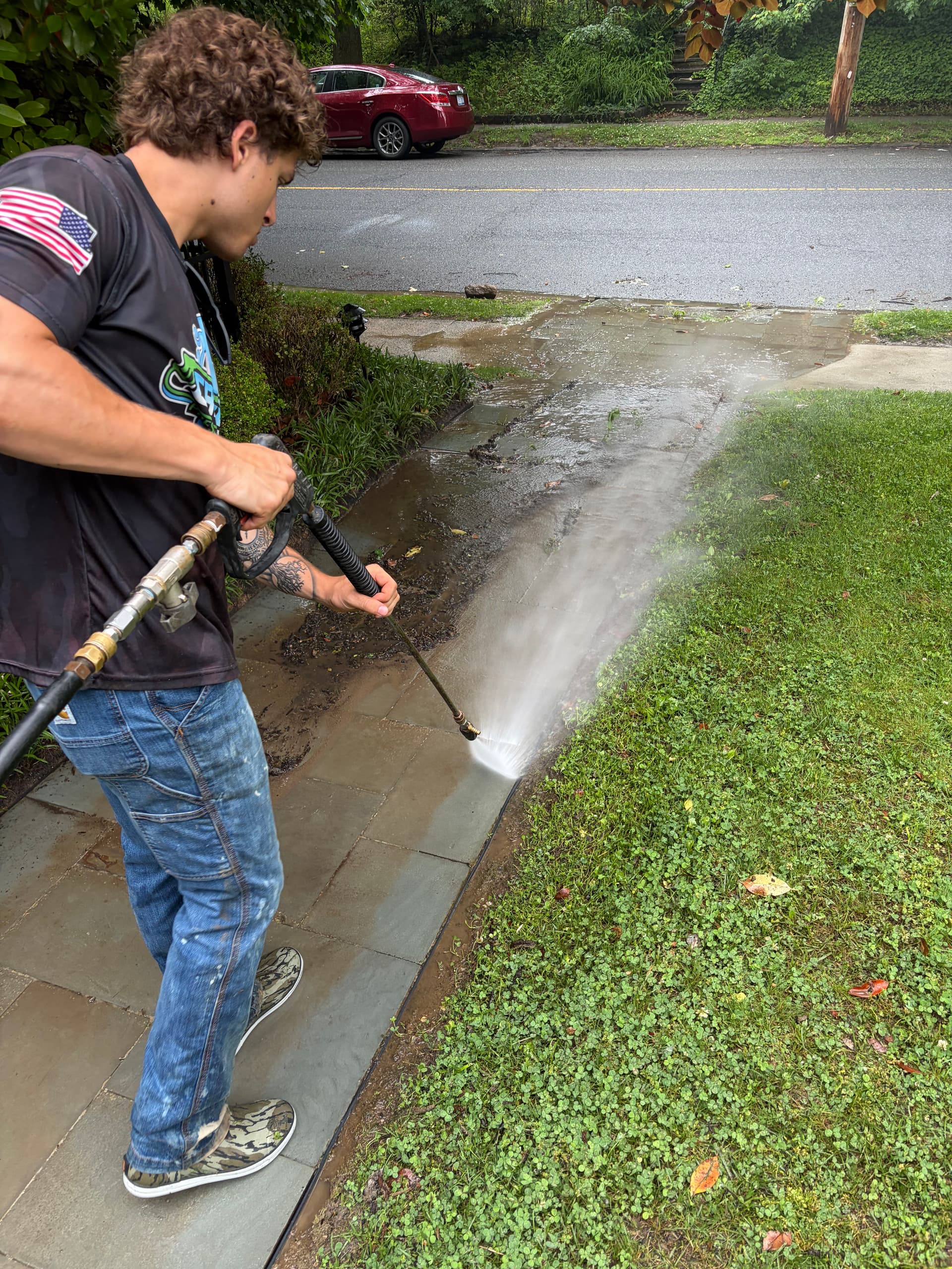 Spring Pressure Washing for Driveways Patios and Walkways in Horsham PA image