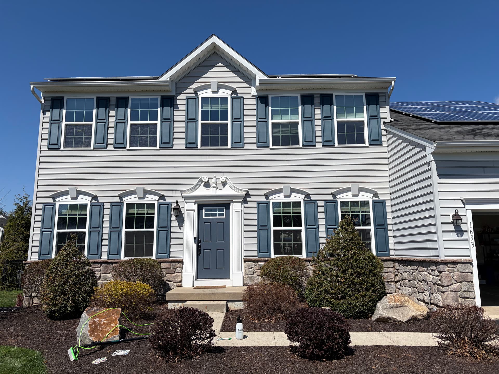 Gallery photos for Softwash and Window Cleaning on a Hatfield PA Home: Image #1